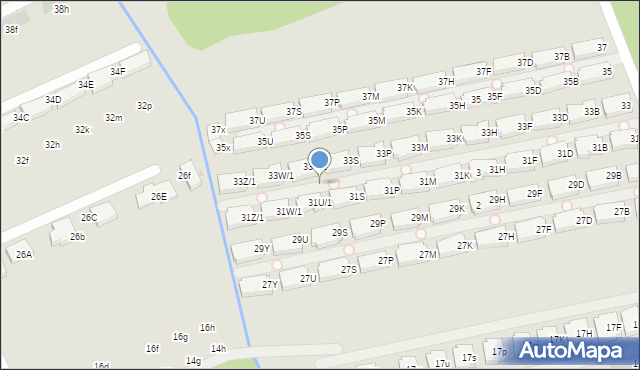 Warszawa, Liliowa, 33U/1, mapa Warszawy