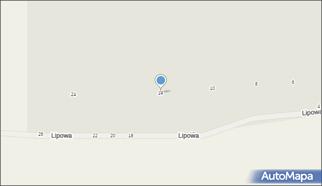 Warta, Lipowa, 14, mapa Warta