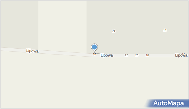 Warta, Lipowa, 26, mapa Warta