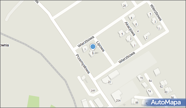 Wejherowo, Lipowa, 5, mapa Wejherowo