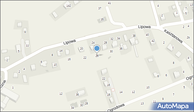 Więckowice, Lipowa, 26, mapa Więckowice