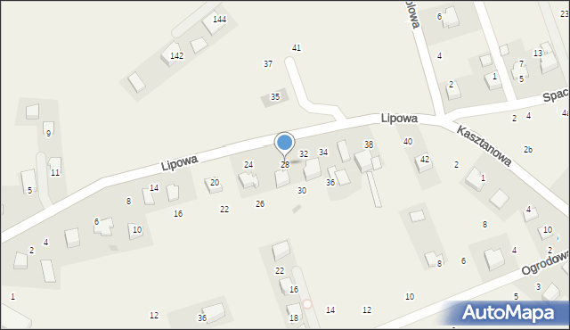 Więckowice, Lipowa, 28, mapa Więckowice