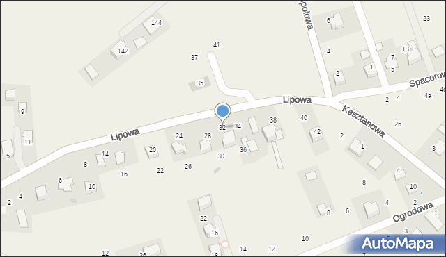 Więckowice, Lipowa, 32, mapa Więckowice