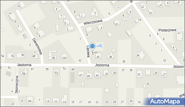 Więckowice, Lipowa, 2, mapa Więckowice