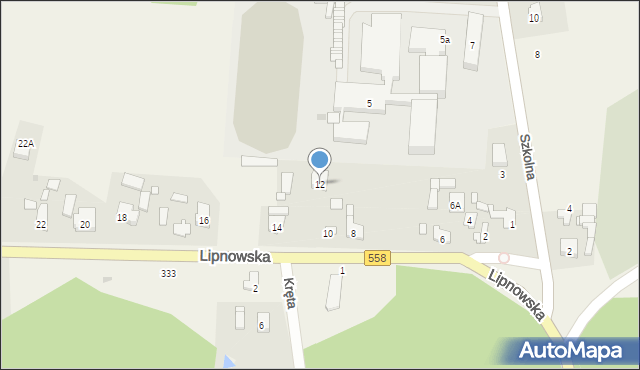 Wielgie, Lipnowska, 12, mapa Wielgie