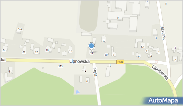 Wielgie, Lipnowska, 14, mapa Wielgie