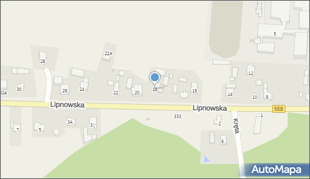 Wielgie, Lipnowska, 18, mapa Wielgie
