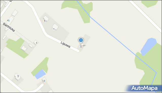 Wierzbica, Lipowa, 11, mapa Wierzbica