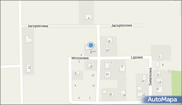 Wierzbica-Osiedle, Lipowa, 10, mapa Wierzbica-Osiedle