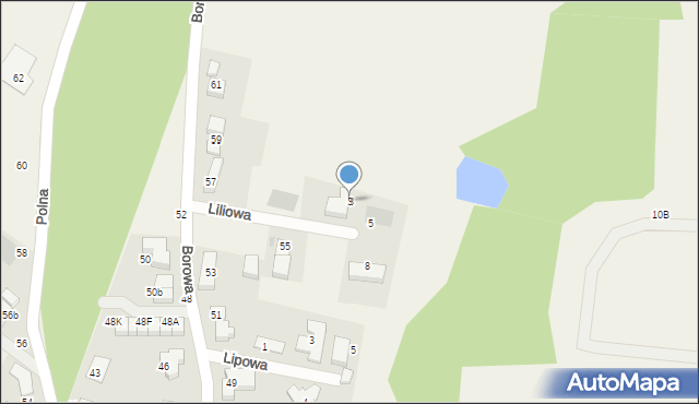 Wilczyce, Liliowa, 3, mapa Wilczyce