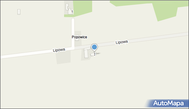 Wilkowiecko, Lipowa, 2, mapa Wilkowiecko