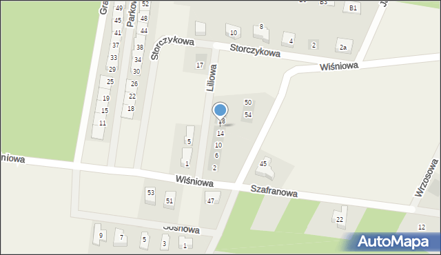 Wilkszyn, Liliowa, 16, mapa Wilkszyn