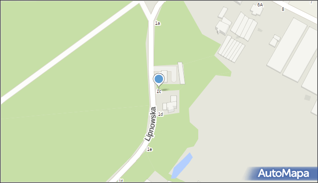 Włocławek, Lipnowska, 1c, mapa Włocławka