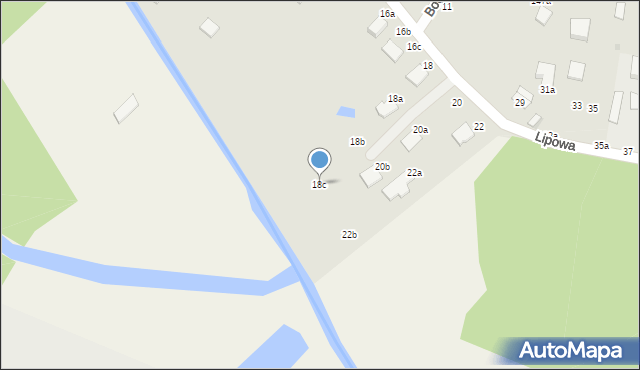 Włocławek, Lipowa, 18c, mapa Włocławka