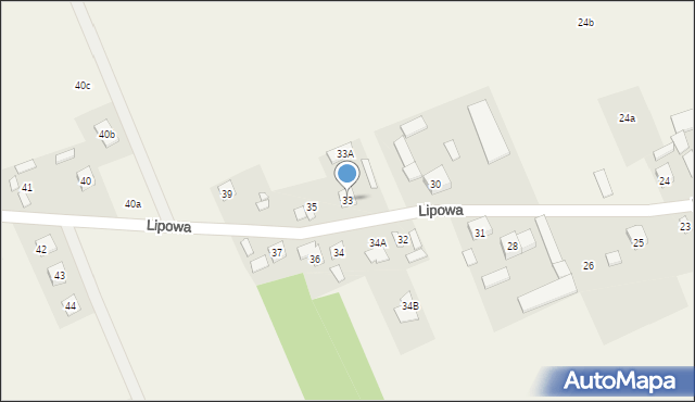 Wojciechowice, Lipowa, 33, mapa Wojciechowice