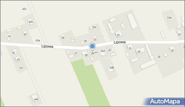 Wojciechowice, Lipowa, 34, mapa Wojciechowice