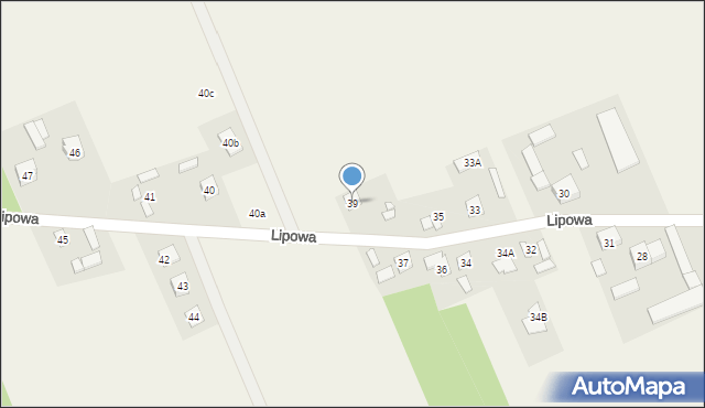 Wojciechowice, Lipowa, 39, mapa Wojciechowice