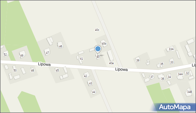 Wojciechowice, Lipowa, 40, mapa Wojciechowice