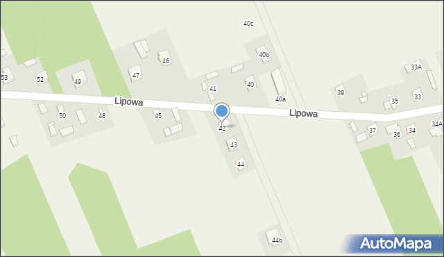 Wojciechowice, Lipowa, 42, mapa Wojciechowice