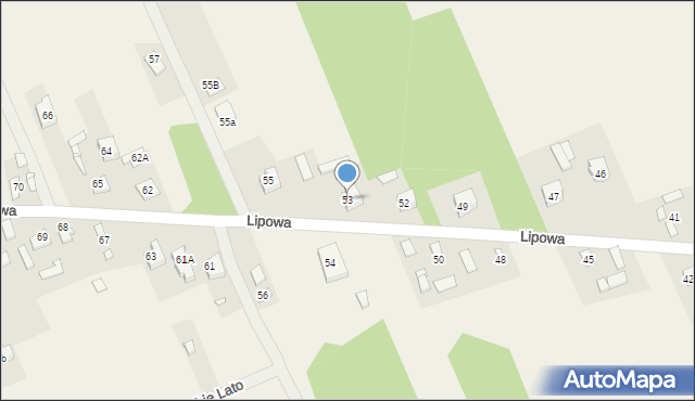 Wojciechowice, Lipowa, 53, mapa Wojciechowice