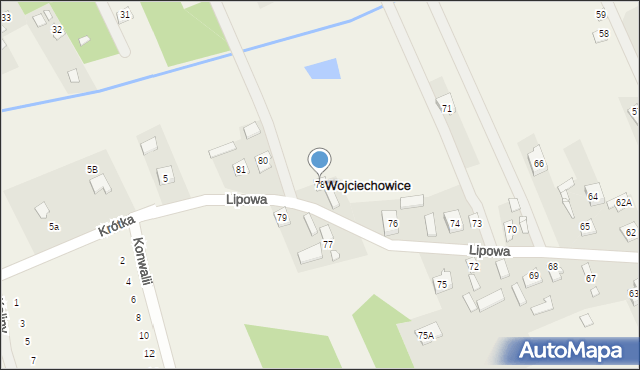 Wojciechowice, Lipowa, 78, mapa Wojciechowice