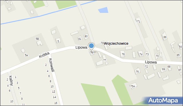 Wojciechowice, Lipowa, 79, mapa Wojciechowice