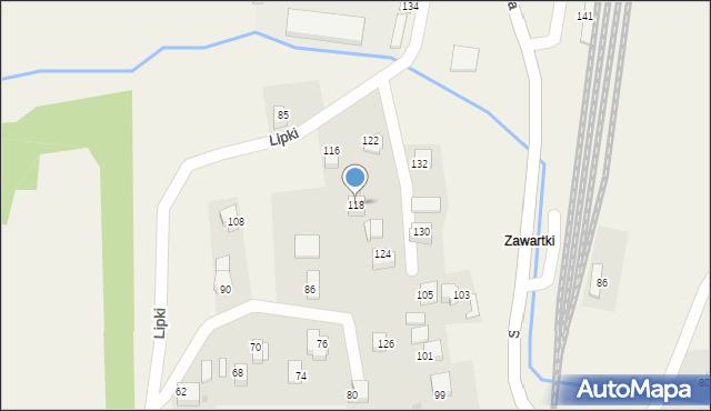 Wola Radziszowska, Lipki, 118, mapa Wola Radziszowska