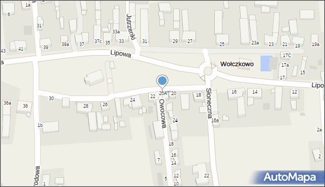 Wołczkowo, Lipowa, 20A, mapa Wołczkowo
