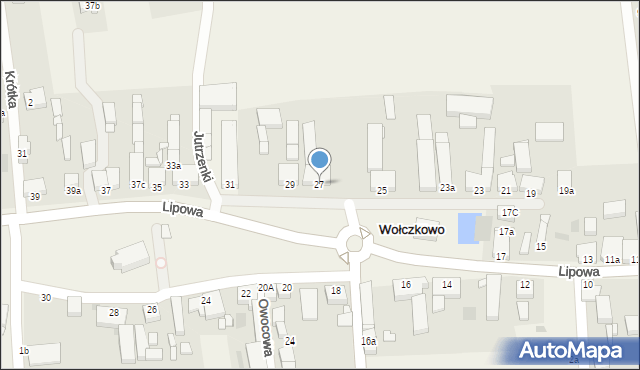 Wołczkowo, Lipowa, 27, mapa Wołczkowo