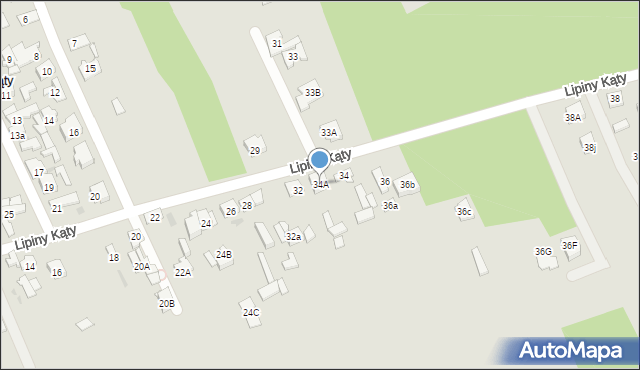 Wołomin, Lipiny Kąty, 34A, mapa Wołomin