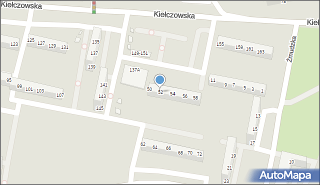 Wrocław, Litewska, 52, mapa Wrocławia