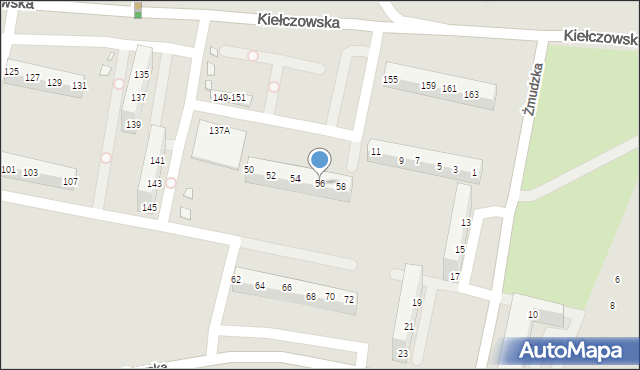 Wrocław, Litewska, 56, mapa Wrocławia
