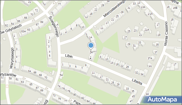 Wrocław, Libelta Karola, 2A, mapa Wrocławia