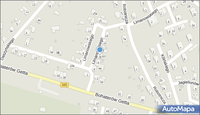 Ząbkowice Śląskie, Limanowskiego Bolesława, 8, mapa Ząbkowice Śląskie