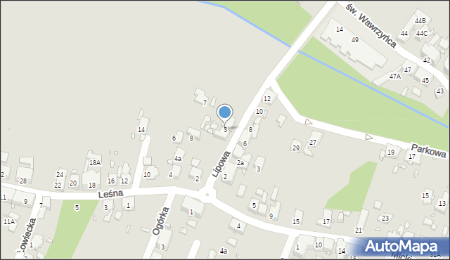 Zabrze, Lipowa, 3, mapa Zabrza