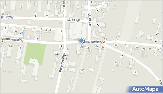 Zagórów, Lidmanowskiego Konstantego, 16, mapa Zagórów
