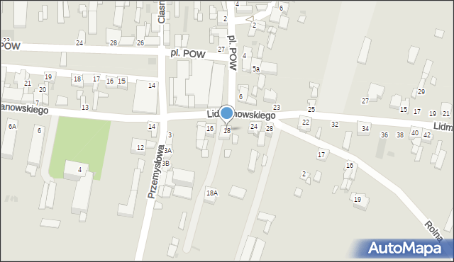 Zagórów, Lidmanowskiego Konstantego, 18, mapa Zagórów