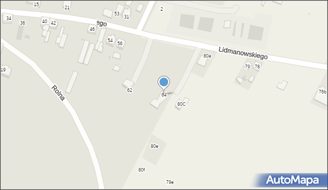 Zagórów, Lidmanowskiego Konstantego, 64, mapa Zagórów