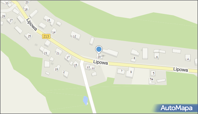 Żarnowiec, Lipowa, 10, mapa Żarnowiec