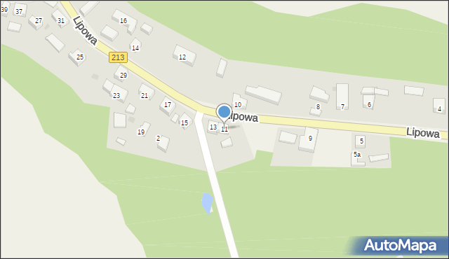 Żarnowiec, Lipowa, 11, mapa Żarnowiec