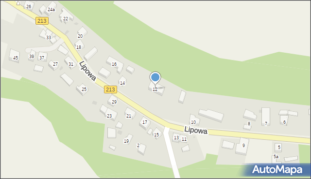 Żarnowiec, Lipowa, 12, mapa Żarnowiec