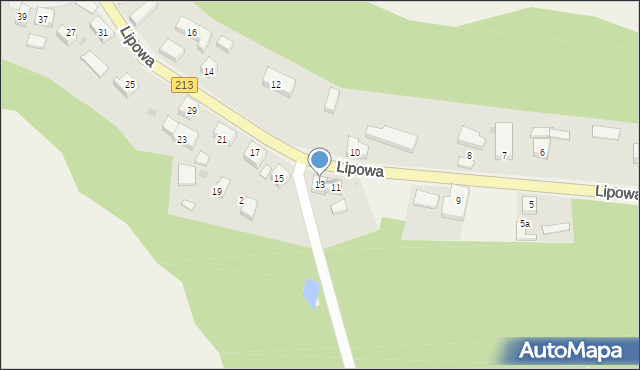 Żarnowiec, Lipowa, 13, mapa Żarnowiec