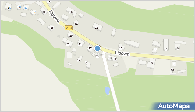 Żarnowiec, Lipowa, 15, mapa Żarnowiec