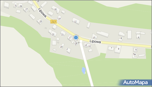 Żarnowiec, Lipowa, 15, mapa Żarnowiec