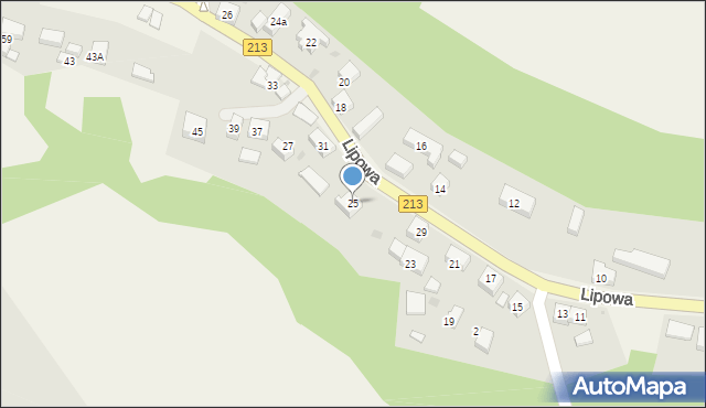 Żarnowiec, Lipowa, 25, mapa Żarnowiec