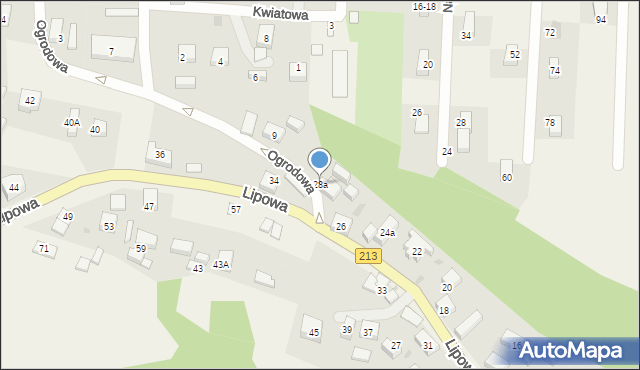 Żarnowiec, Lipowa, 28a, mapa Żarnowiec