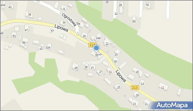 Żarnowiec, Lipowa, 33, mapa Żarnowiec