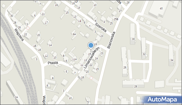 Zawiercie, Limanowskiego Bolesława, 17, mapa Zawiercie