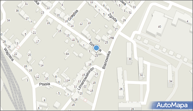 Zawiercie, Limanowskiego Bolesława, 23, mapa Zawiercie