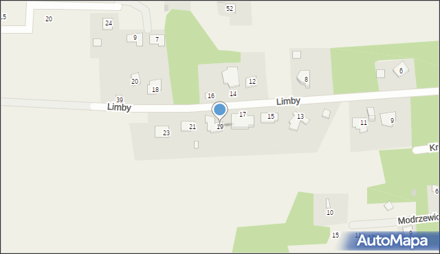 Żelechów, Limby, 19, mapa Żelechów